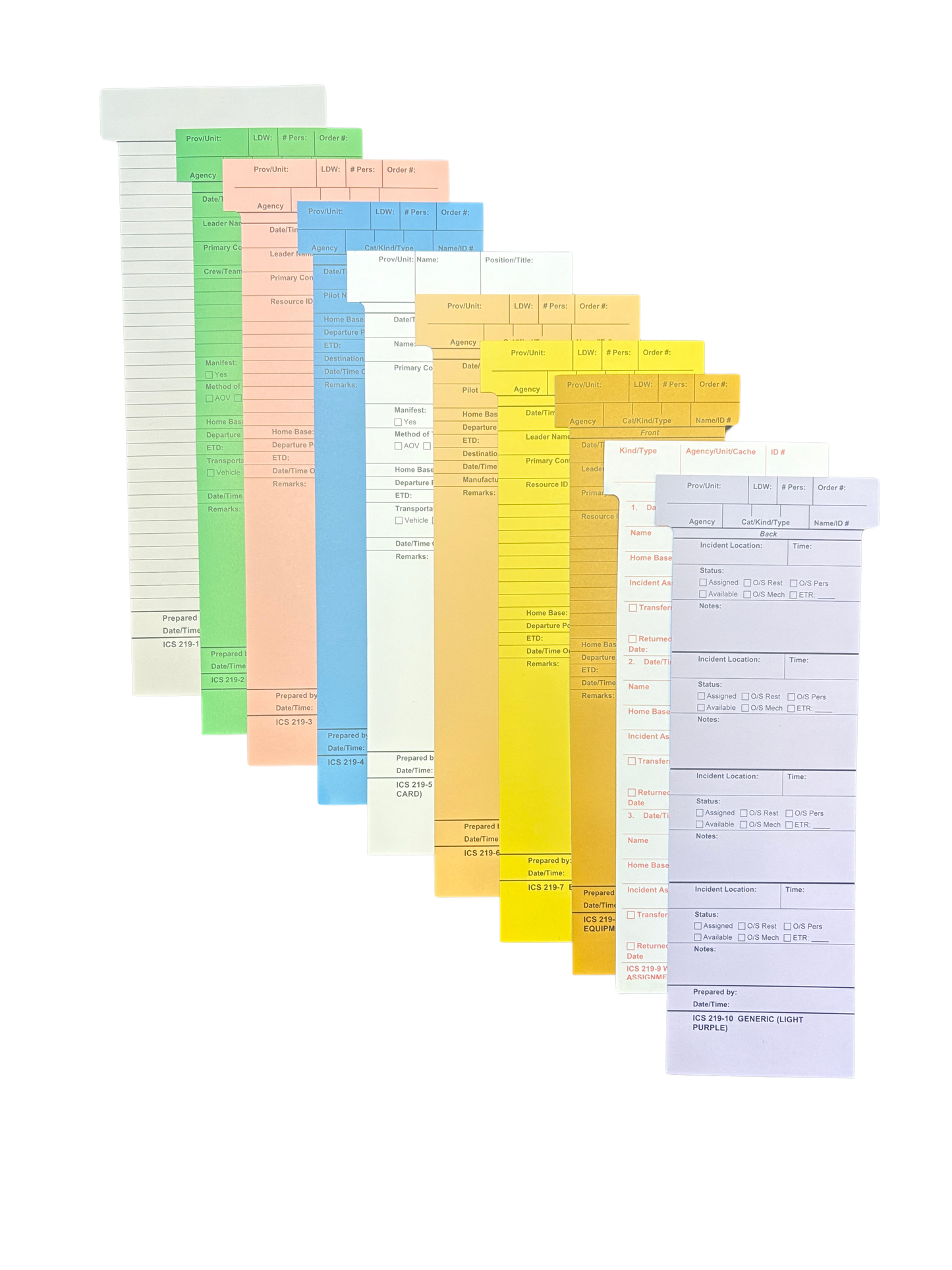 ICS 219 T-Cards