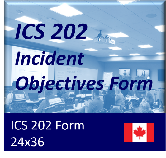 ICS 202 - Incident Objectives Form Poster