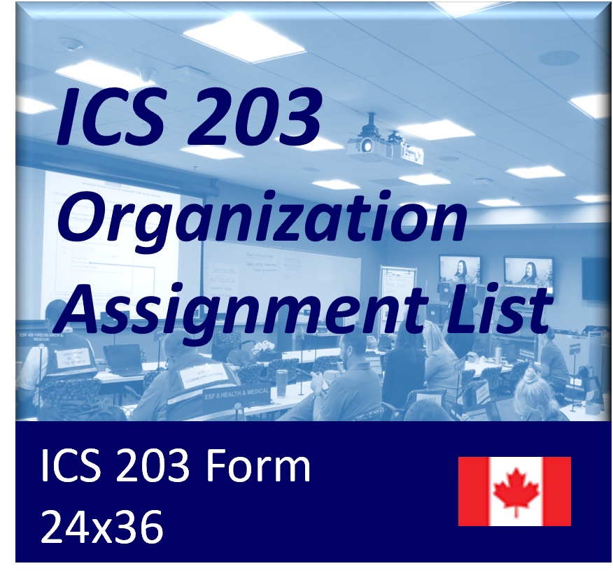 ICS 203 - Organization Assignment List Poster