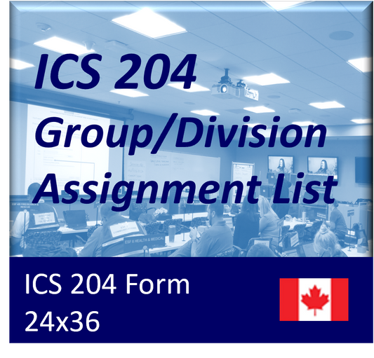 ICS 204 - Group/Division Assignment List Poster