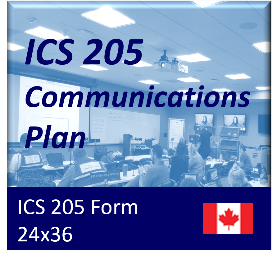ICS 205 - Communications Plan Form Poster