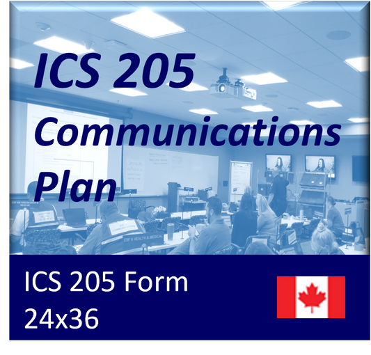 ICS 205 - Communications Plan Form Poster