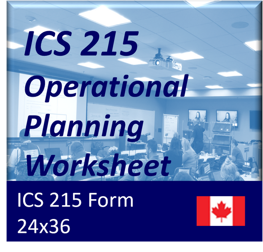 ICS 215 - Operational Planning Worksheet Poster
