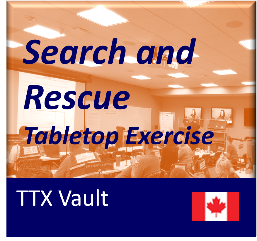 Search and Rescue Tabletop Exercise TTX Vault Canada